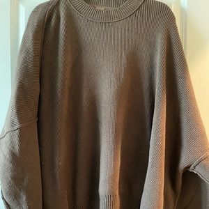Oversized Brown Free People Sweater